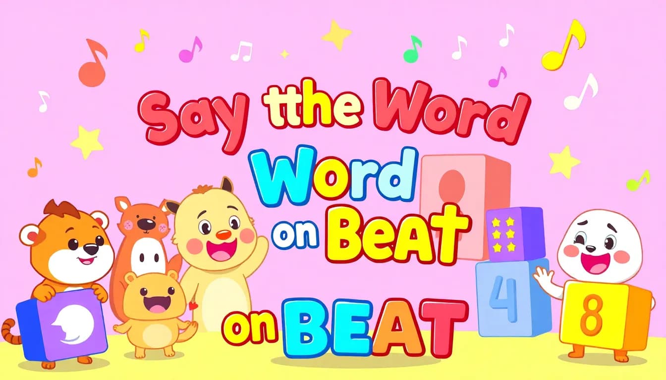 Say the Word on Beat Maker: Create, Play, and Share the Ultimate Rhythm Word Game
