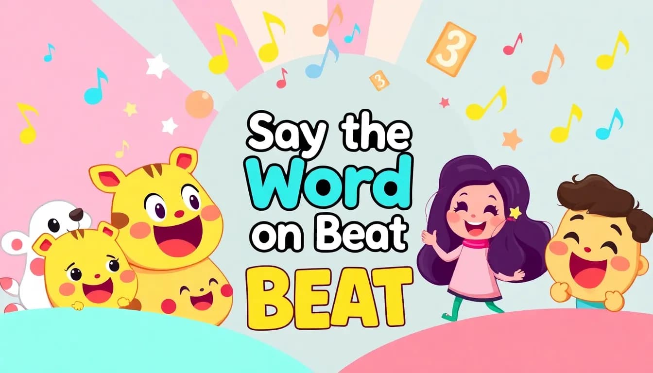 Say the Word on Beat on TV: The Ultimate Rhythm Word Game Experience